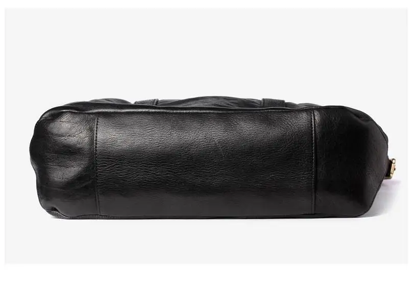 Sac à main décontracté en cuir véritable pour homme, sac fourre-tout pour ordinateur portable, sac de voyage de grande capacité, sacs à bandoulière initiés, cuir de vachette