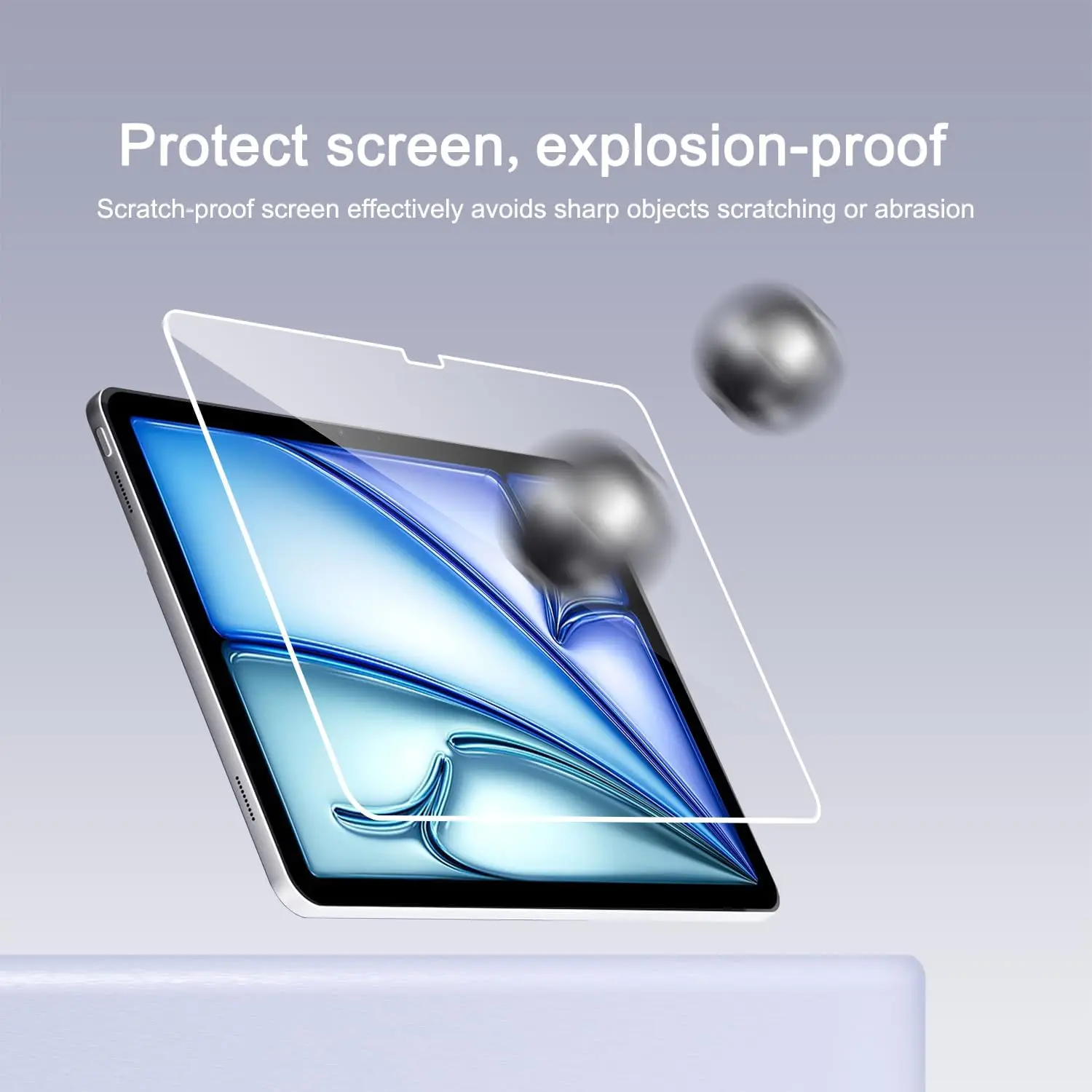 For iPad Air 11 inch 2024 Tempered Glass Screen Protector Air 6th Generation A2899 A2900 Tablet Anti Scratch HD Protective Film