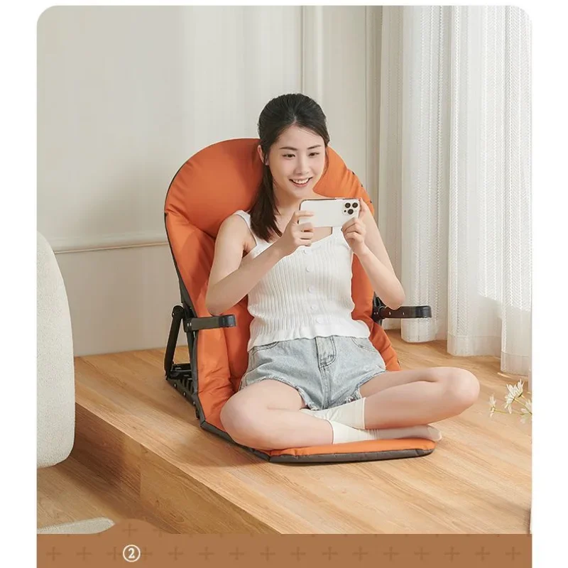 Student Dormitory Lazy Bed Back Chair with Armrest Elderly Sedentary Bed Chair Bracket E-sports Lazy Sofa Living Room Furniture