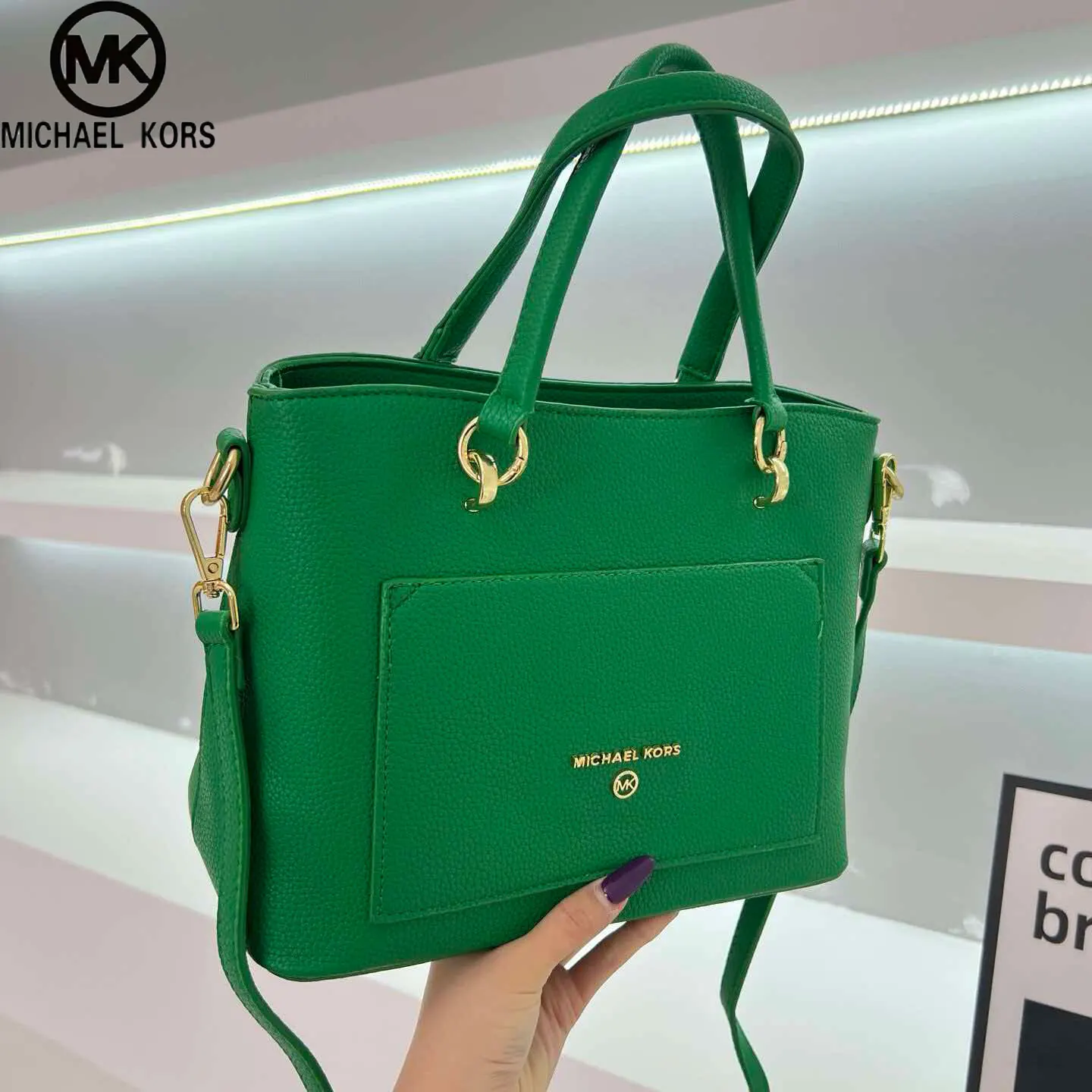 Michael Kors Stylish and Elegant 2026 New Large-Capacity Solid Color Chic Women's Handbag