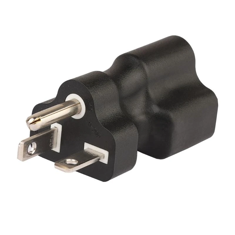 31BA 6-20P to 6-15 AC Power Adapter 3 Terminals Socket Adapter Male to Female DIY Rewirable Power Connector Adaptor