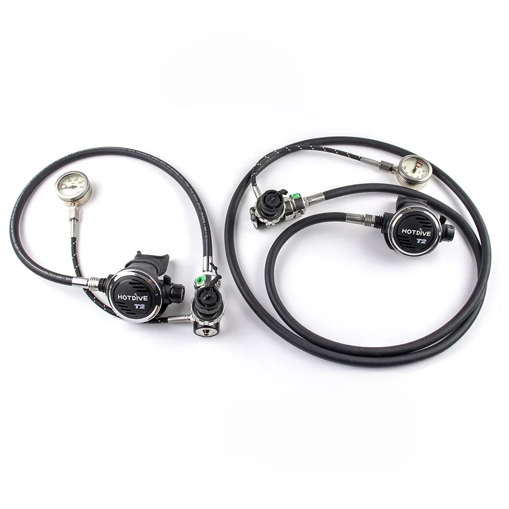 

Scuba Diving Equipment Two First Stage Two Second Stage Two Spg Cave Diving Sidemount Cylinders Regulator Kit