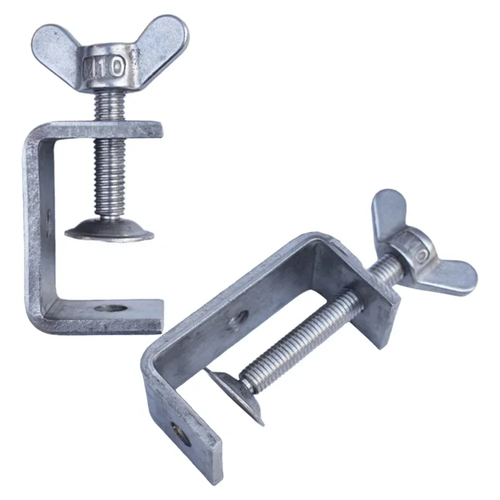 Stainless Steel C Clamps Jaw Small Desk Clamp Rust Proof Resistant For Welding And Construction Works