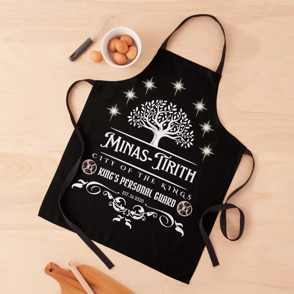 

Minas Tirith white city of the kings T-Shirt design Apron beauty master Waterproof women Apron