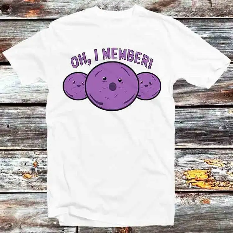 Member Berries Parody Oh I Member T Shirt Vintage Retro Gift Mens Womens Unisex Cartoon Anime Top Tee B1257