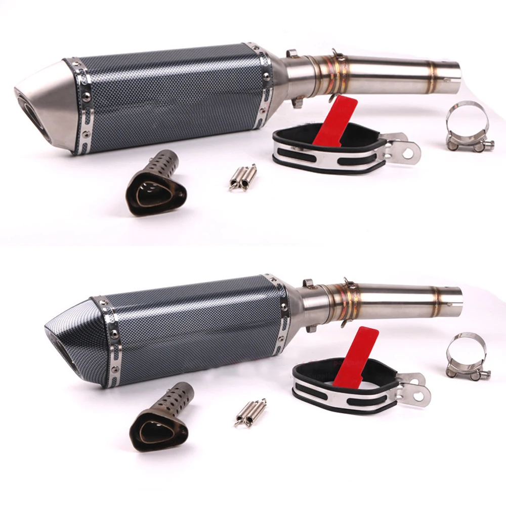 

Exhaust Motorcycle Muffler Middle Link Pipe For HONDA NC700 NC750 NC750X NC700 Slip On Exhaust 2012-2017 NC 700