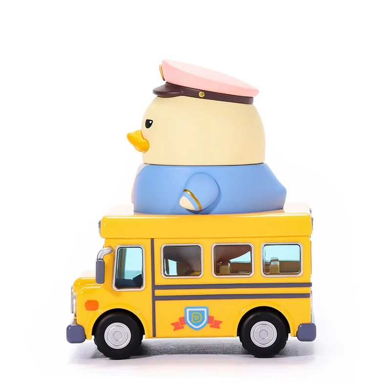 POP MART DUCKOO School Bus YA Series Kawaii Anime Action Figure Ornament Figurines Home Decor Desktop Dolls Model Girls Gift