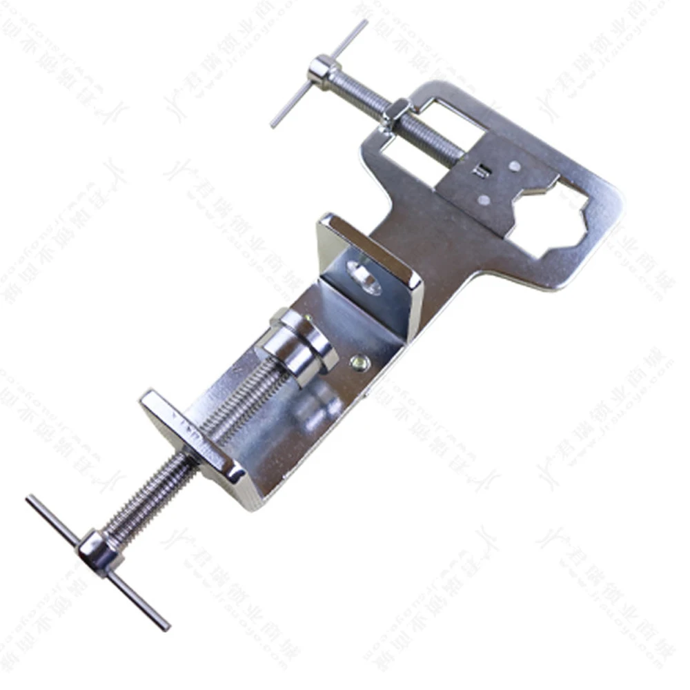 Split Practice Clamp Tool Metal Alloy Adjustable Locksmith Tool Softcover Type Practice Lock Vise Clamp