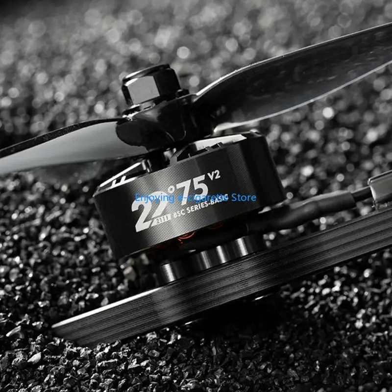 Bürstenloser Metallmotor BSC2207.5 1750KV 1950KV 2100KV Motor für 5-Zoll-FPV-Drohnen-Setup, Gewindewelle für die Installation – Detail 3