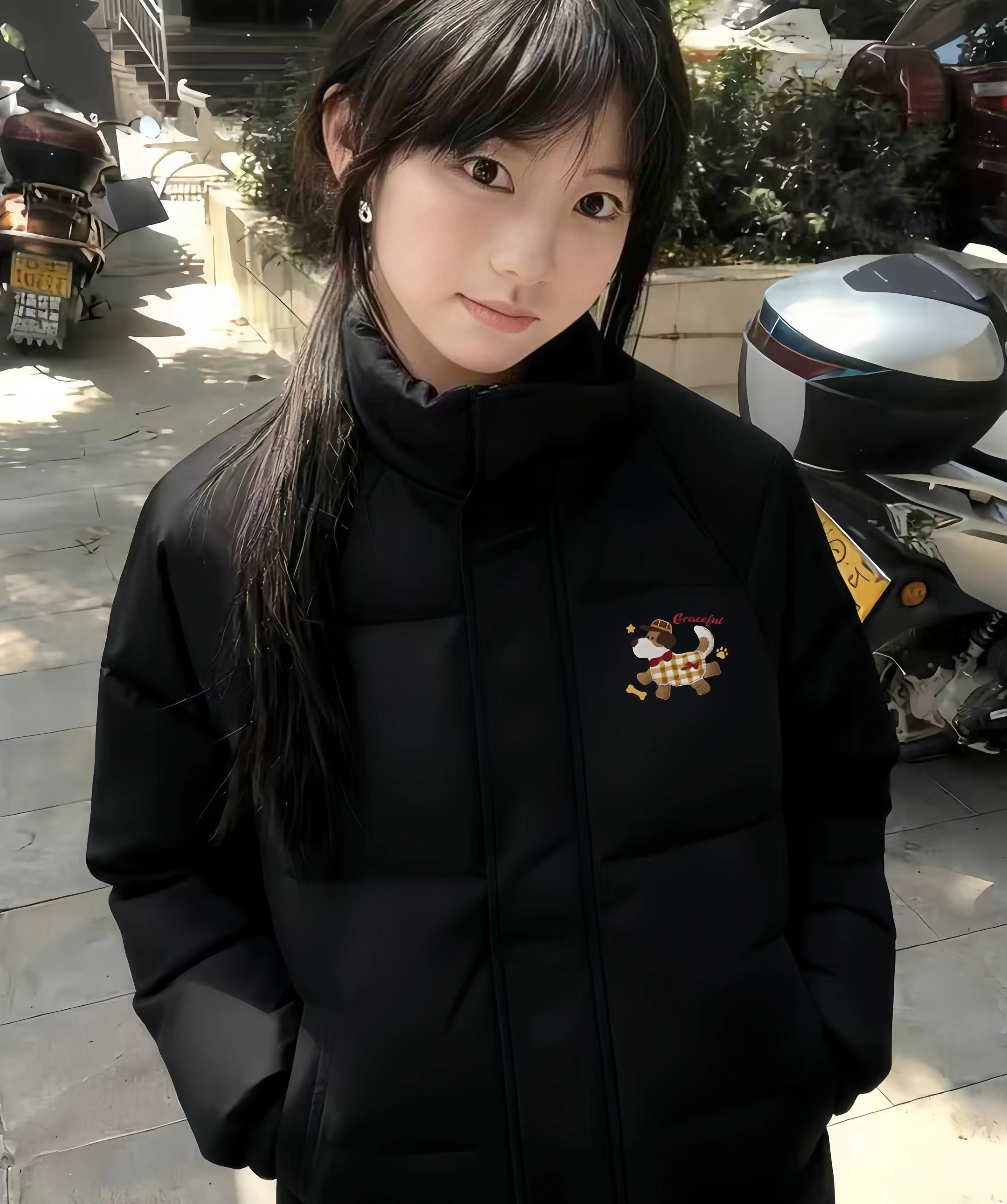 

Парка женская модная с ребристой текстурой, с подкладкой, с внешними полосками, с внешними канавками, с эффектом волнистого уплотнения