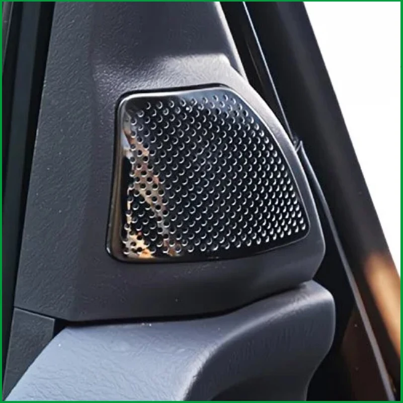 Car Styling For Mitsubishi Pajero 2016-2020 A-pillar Speaker Loudspeaker Horn Cover Sticker Trim Decoration Auto Accessories