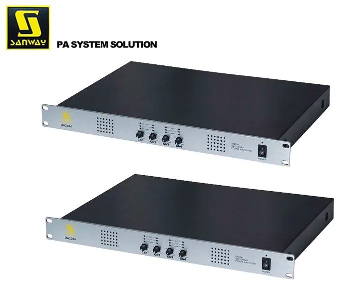 

DA2004 4-Channel 1U 1800W Class D Studio Speaker Amplifier with Dura ble Metal Shell