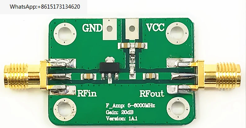 

RF ultra wideband medium power amplifier (5M-6000MHz, gain 20dB)