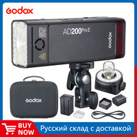 Godox AD200ProII AD200Pro II TTL 2.4G Wireless Camera Pocket Flash Compatible with X3 for Nikon Canon Sony Fuji Olympus