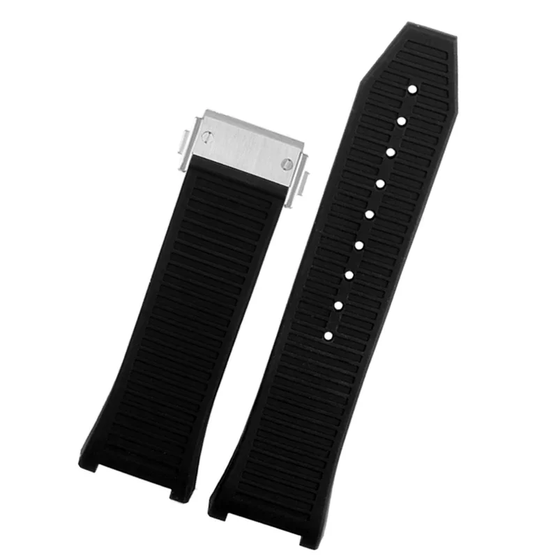 

For Ferragamo F80 sports series fine steel watch band silicone Rubber Strap men's and women's wristband Bracelet Concave 26mm