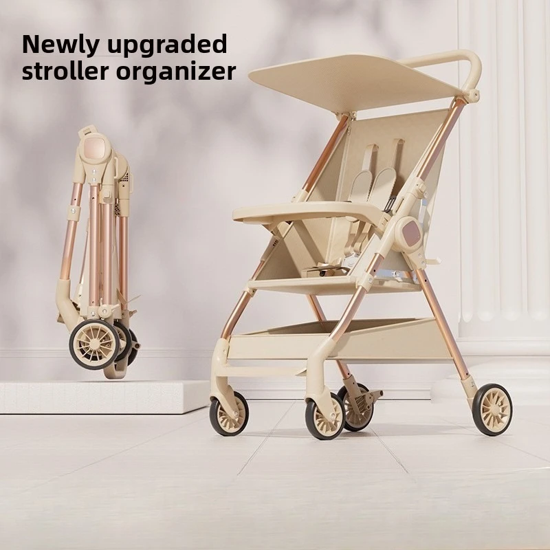 

Lie Flat Baby Stroller Airplane Portable Pocket Folding Umbrella Pushchair Wide Seat Lightweight Travel Compact 0-3 Years