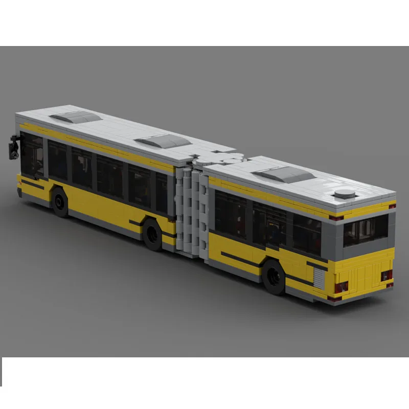 City MOC-275470 Retro Classic Transport Bus Model 1058 Parts Creative Adult Birthday Christmas Building Block Toy Gift