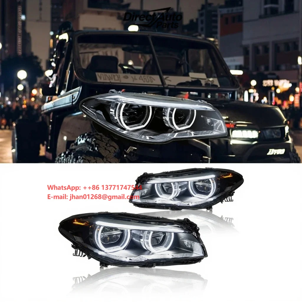 AKD LED Projector DRL Headlights for F10 F18 2010-2016 Car Styling 520i 525i 530i Auto Accessories 6000K Color 12V