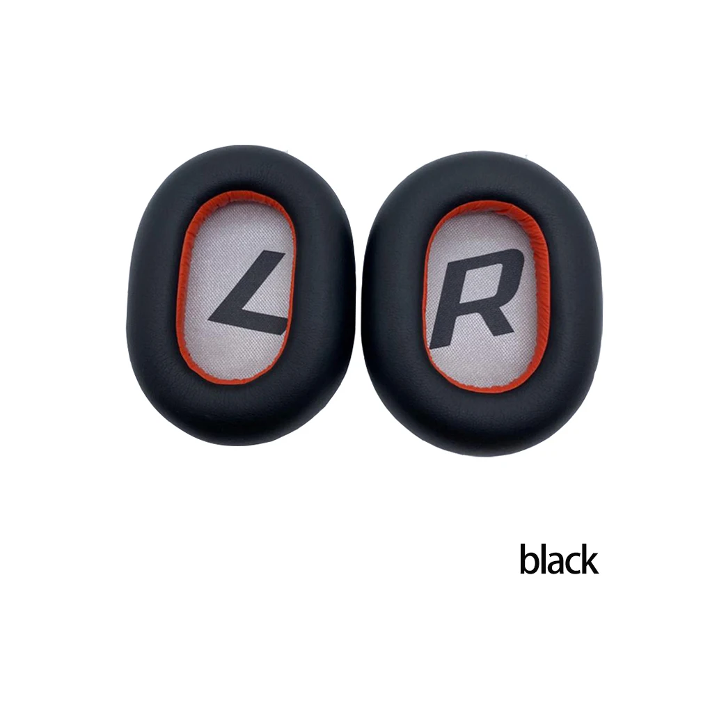 Oreillettes en cuir pour Communautés tronics BackBeat Pro 2, coussinets de remplacement pour téléphone, coussin en éponge pour sauna, noir, 2 pièces