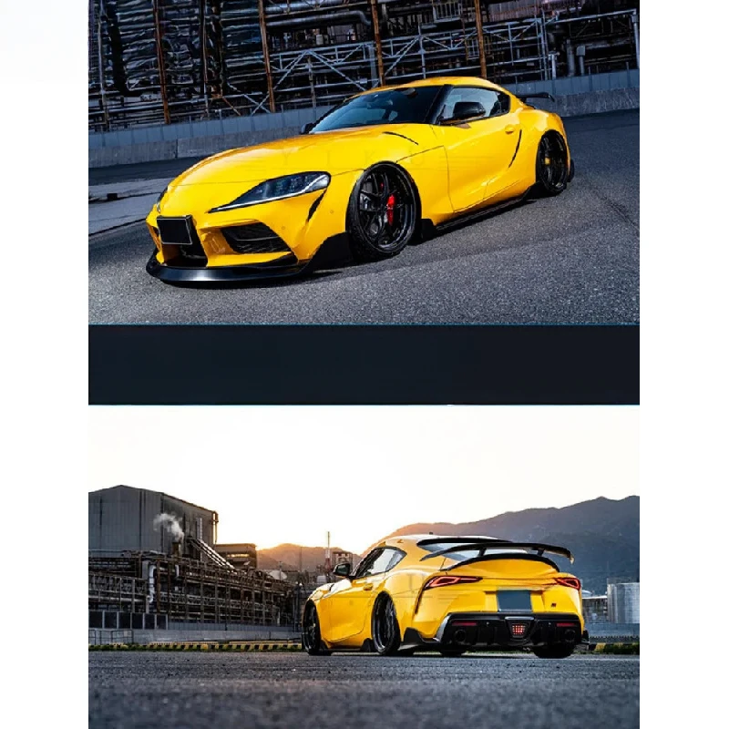 

New Carbon Fiber Body Small Body Kit with Front & Rear Spoilers and Side Skirts, Fit for A90 Body Kit Upgrade