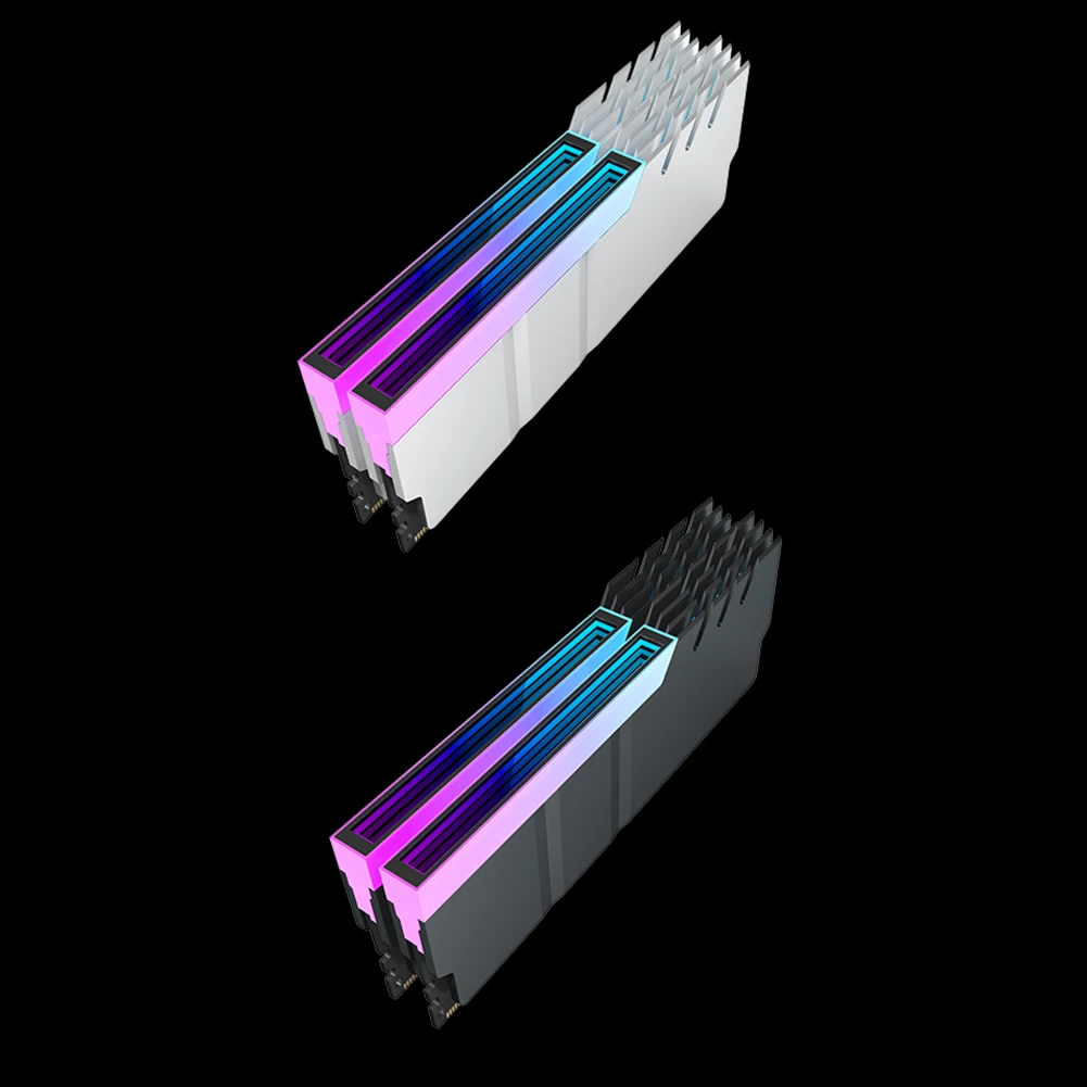 

1-4 шт. радиатор оперативной памяти для DDR4 DDR5 5 В 3PIN ARGB AURA, модуль синхронизации памяти, радиатор для ПК, RGB RAM, радиатор радиатора