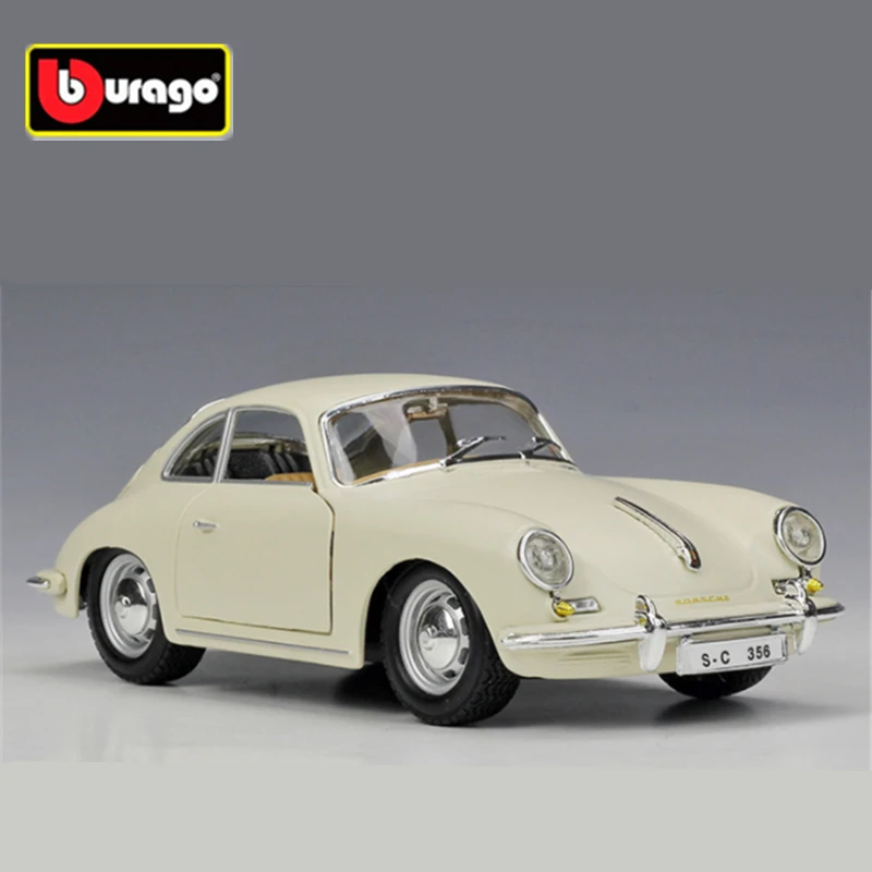 Bburago 1:24 Porsche 356B Coupe Legering Model Auto Diecasts Metalen Klassieke Sportwagen Model Simulatie Collectie Kinderen Speelgoed Gift
