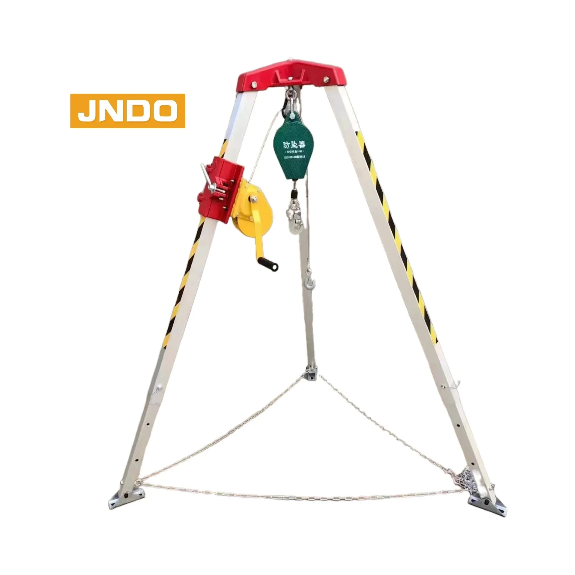 

Rescue tripod Confined space winch Capacity 500kg Working height 214cm