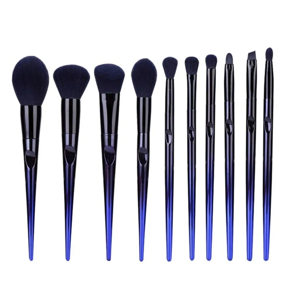 13 pennelli per trucco con setole morbide, strumenti per il trucco di bellezza del viso, occhi di strega blu, set di pennelli per trucco sintetico per principianti