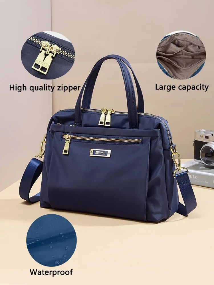 Epol Handbag for Women 2024 New Fashion High Quality Oxford Cloth Shoulder Bags Large Capacity Waterproof Shopping Bags 7253