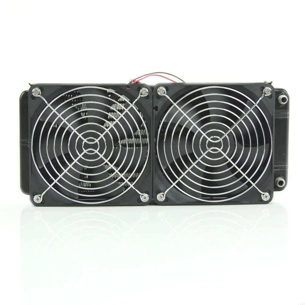 

L4MA Aluminum Computer Radiator Water Cooling Cooler 2 Fans 240mm For CPU Heatsink