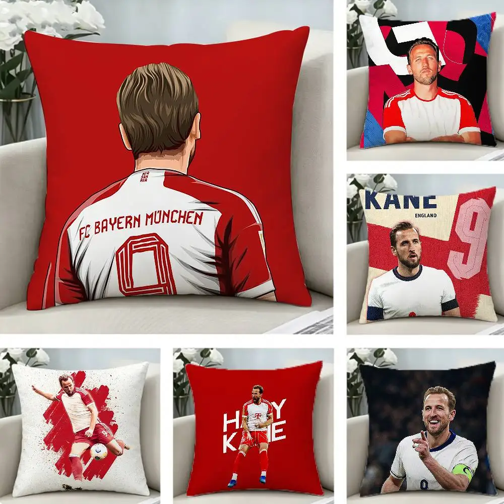 

football H-Harry K-Kane Pillow Case Pattern Printed Pillowcase For Living Room Sofa Cushion Cover