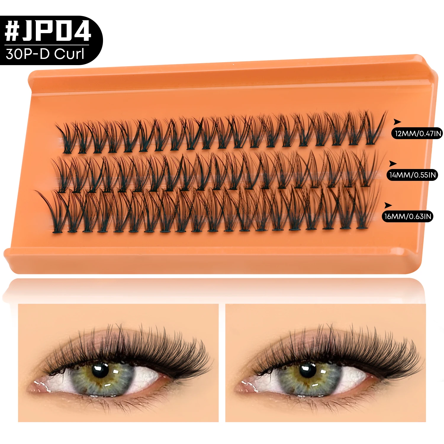 Cat Eye Cluster Lashes, 12 Rows DIY