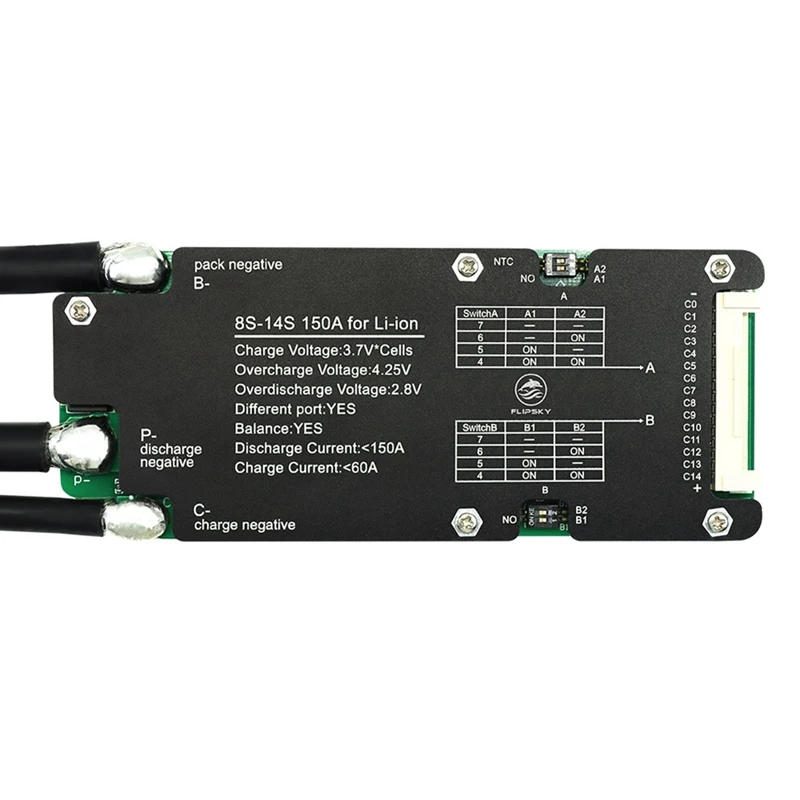 

Flipsky 8-14S 150A BMS Li- Battery Protection Board With Balance For Electric Scooters Bicycle Robot Drone
