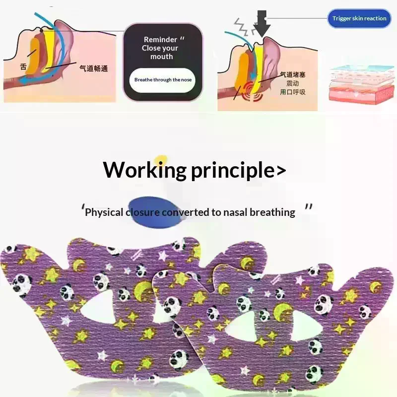 20Pcs Anti-Snoring Stickers Children Adult Night Sleep Lip Nose Breathing Improving Patch Mouth Correction Orthosis Tape
