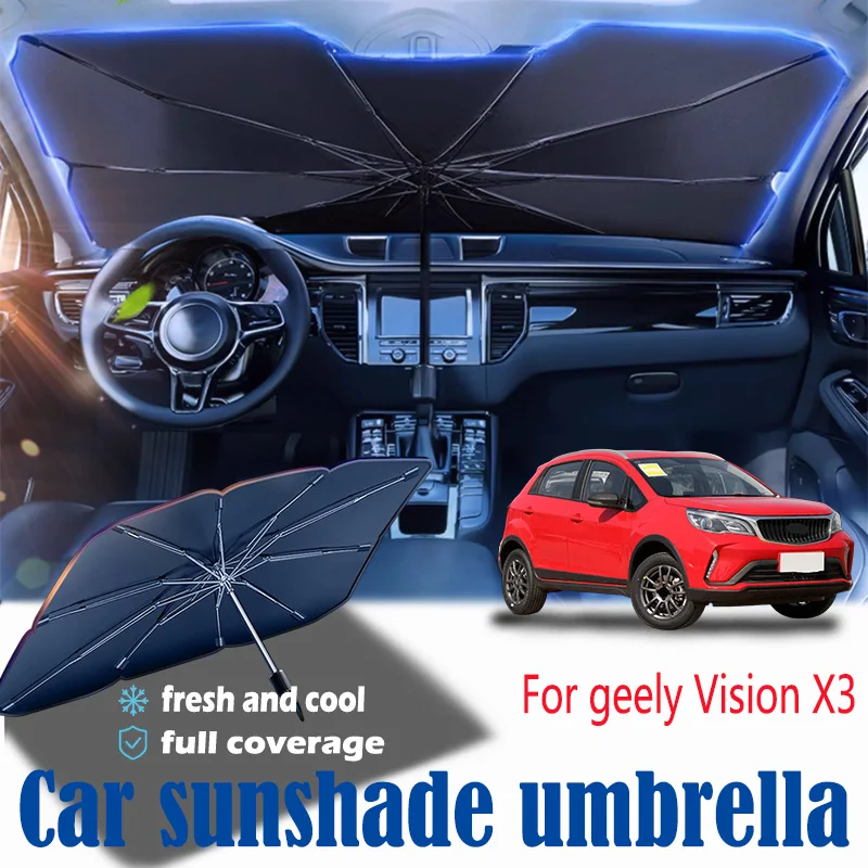 

For geely Vision x3 front windshield panel, sun visor, summer accessories, heat insulation, sun shading, and sun protection