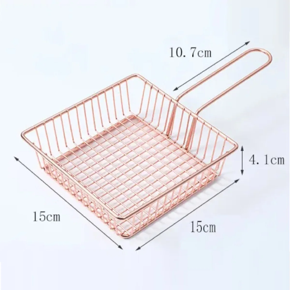 2 Stainless Steel Frying Basket Basket For Rose Gold Fries