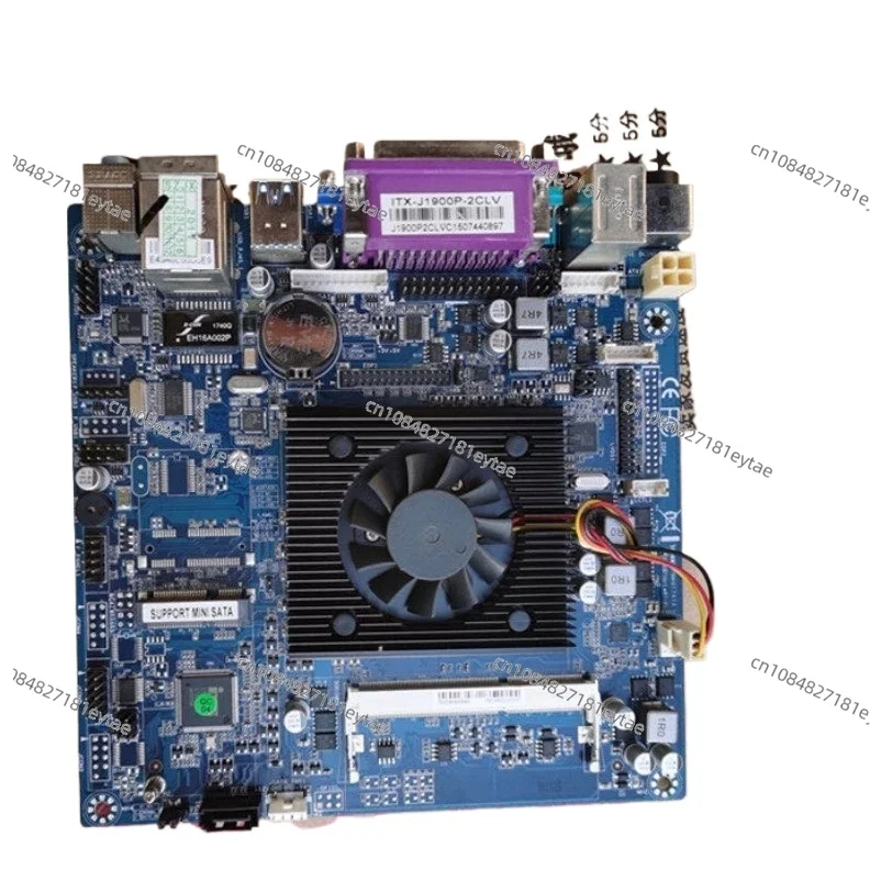 

ITX-J1900P-2CLV industrial control main board 4 core screen cable LVDS + EDP 12V4 pin power supplyand