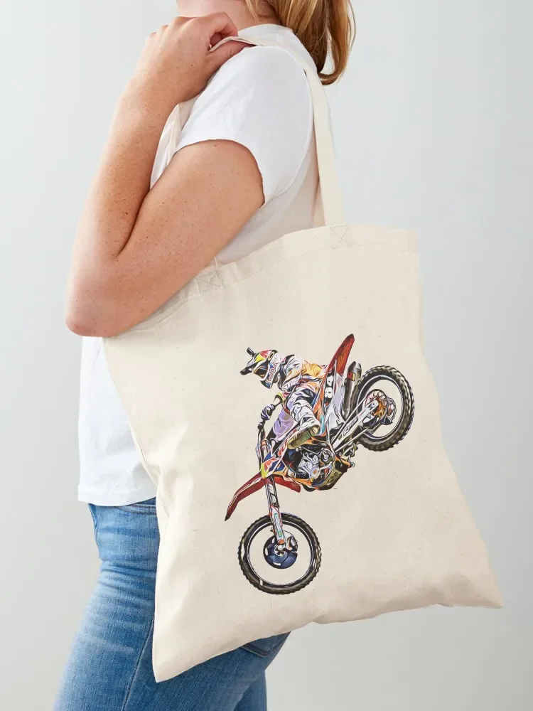 Dirt bike jump or motocross jump mx or motorcycle jump Tote Bag tote the custom handbag