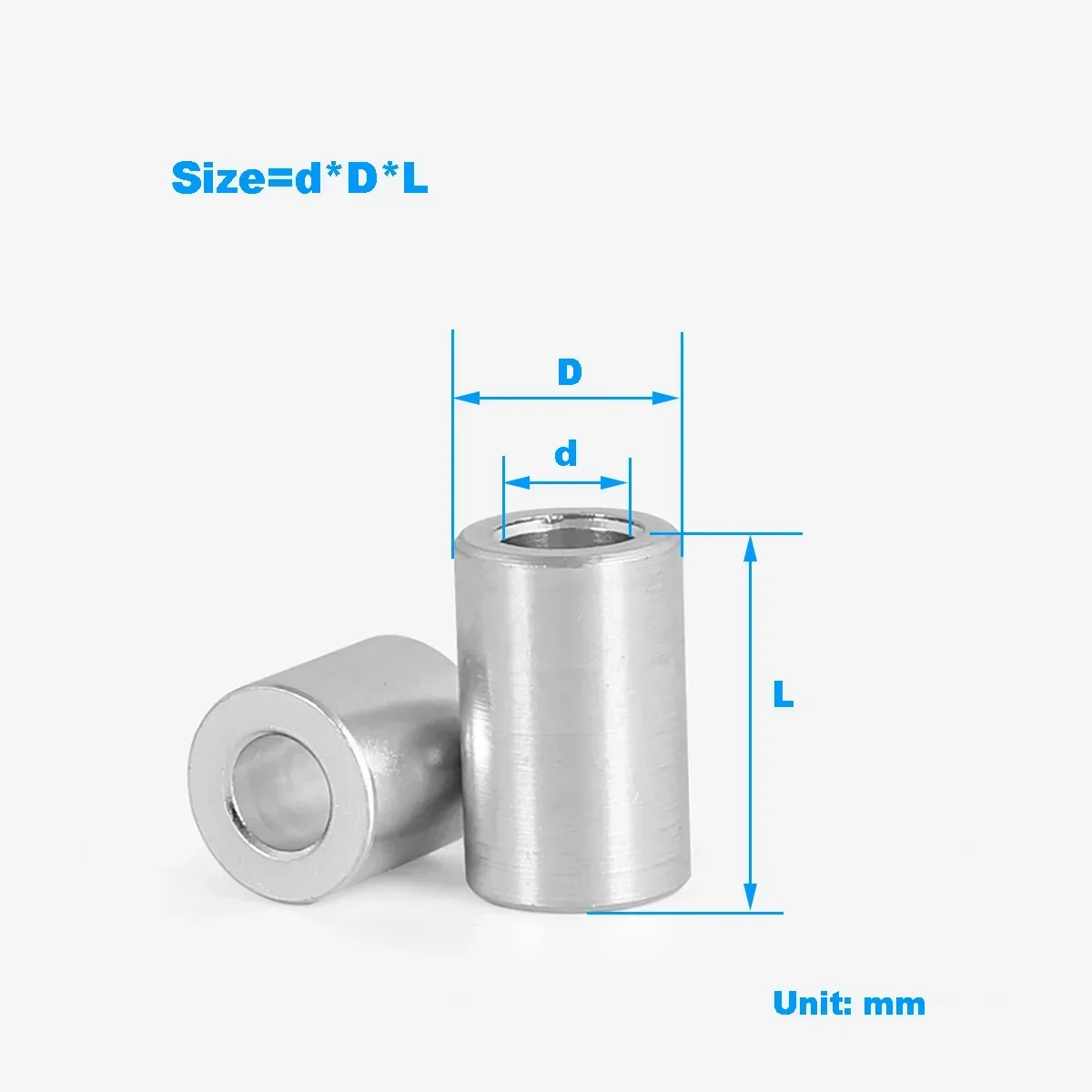 

Circular Aluminum Sleeve/Aluminum Alloy Shaft Sleeve, Flat Gasket, Gasket, Sleeve Ring, Straight Column M2-M7