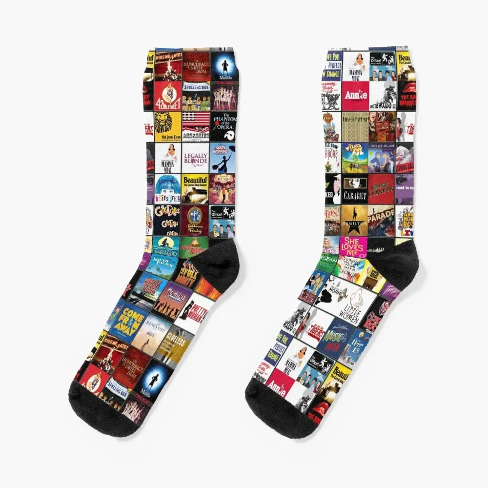 

Broadway Socks hiphop compression warm winter floral Girl'S Socks Men's