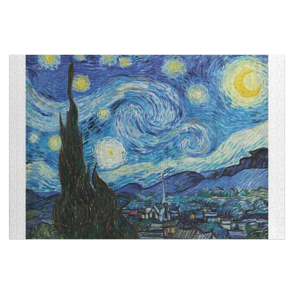 The Starry Night Jigsaw Puzzle Novel mainan untuk anak-anak 2022 kayu dewasa Puzzle