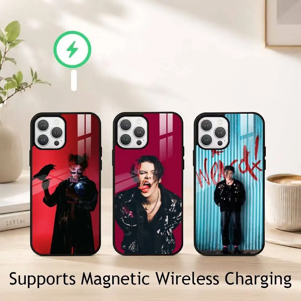 UK Singer Y-Yungblud Phone Case For iPhone17,16,15,14,13,12,11 Plus,Pro Supports Magnetic Wireless Charging