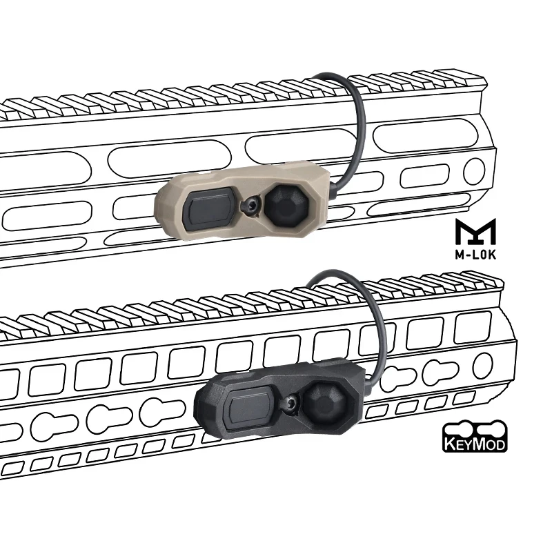 Surefir ไฟฉาย M600 M300พร้อมแอกซอนสวิตช์ความดันรีโมตแบบคู่ขนาด20มม. พอดีกับรางปืนอัดลมสำหรับล่ายุทธวิธี