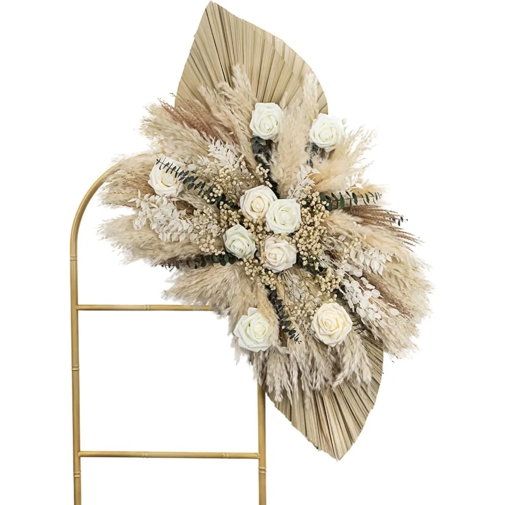 

Handcrafted Dried Pampas Grass and Eucalyptus Bouquet for Home, Weddings, and Rustic Events
