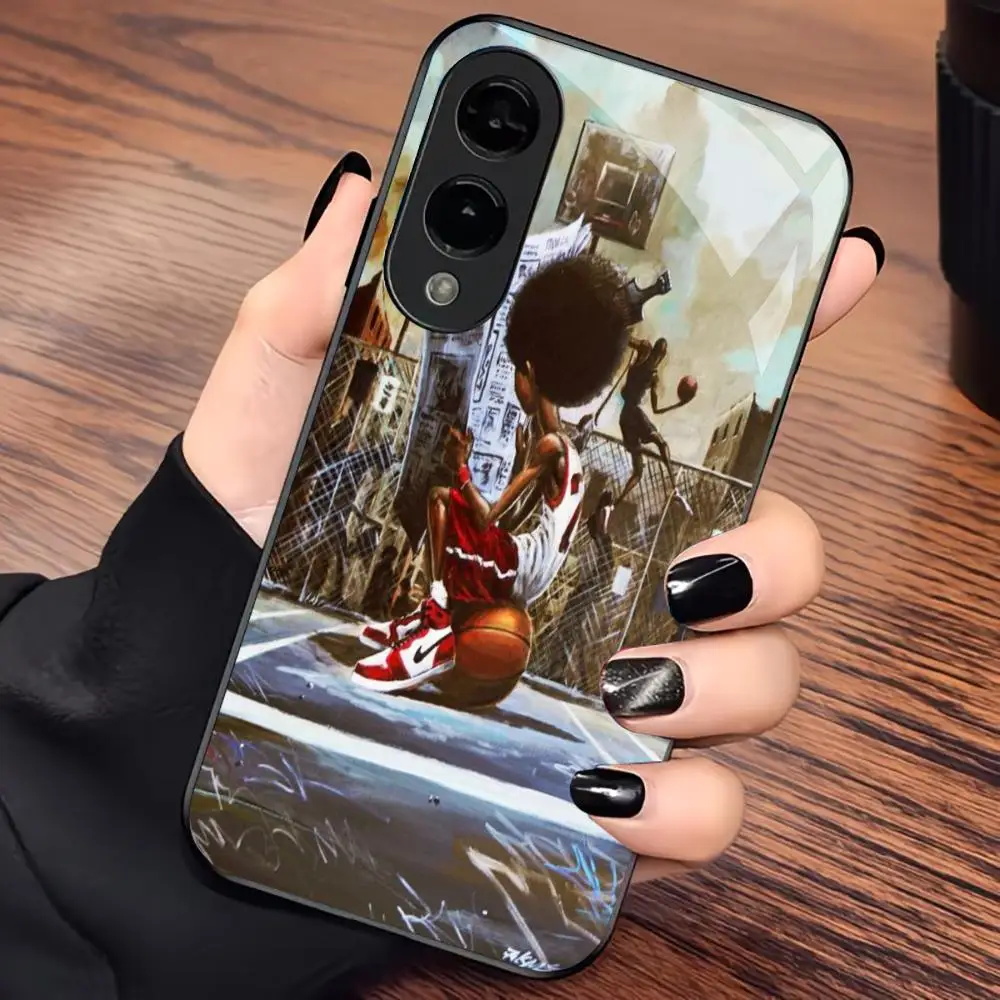 Basketball Dream Exquisite luxury High-end PhoneCase Glass PhoneCase for Samsung Galaxy S26 S25 S24 S23 S22 S21 FE,Ultra,Plus