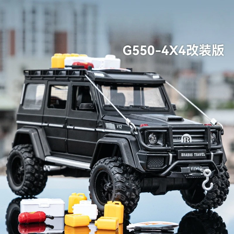 

1:24 G550 Alloy Car Model with Sound and Light Pullback Children's Toy Gift Diecast Alloy Car Model Collectible