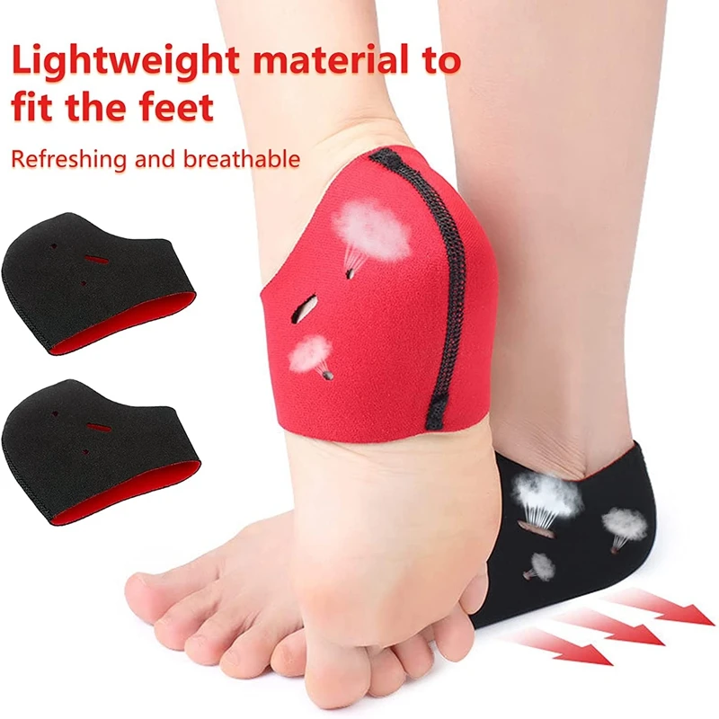 Tấm Bảo Vệ Lót Đế Giày Cao Gót Miếng Lót Cho Giảm Áp Lực Orthotic Plantar Bọc Ấm Gót Chân Đau Vòm Hỗ Trợ Mắt Cá Chân Nẹp Tay