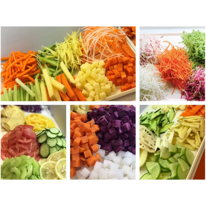 Automatic Small Vegetable Grinder Cutter Chopper Slicer Dicer Industrial Fruit Vegetable Processing Machine SUS304 Stainless