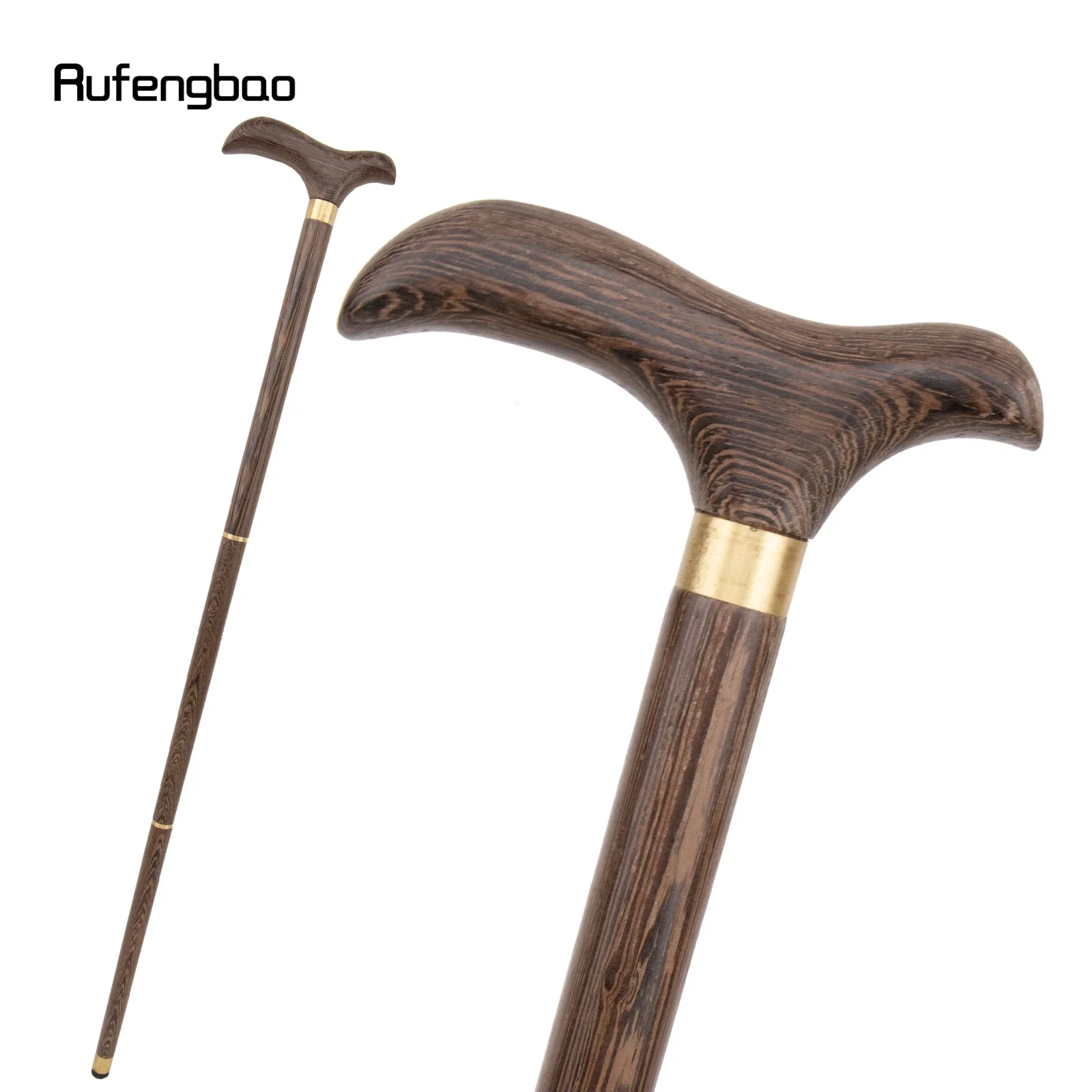 Brauner Traditioneller Holz-Gehstock, Dekorativer Cosplay-Party-Holzstock, Halloween-Schlagstock, Zauberstab, Bischofsstab 89cm