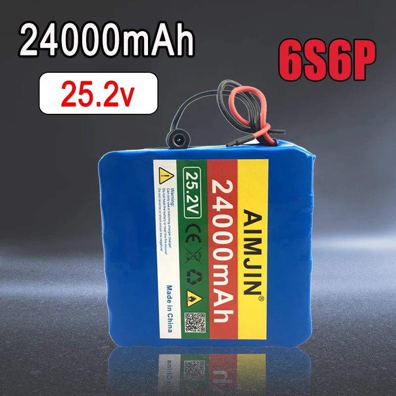 

25.2v 24000mAh 6S6P 18650 Lithium Battery Pack 24Ah ,Suitable for Electric Bicycle Outdoor Power Supplies etc